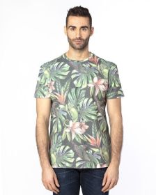 Threadfast Apparel 100A Unisex Ultimate CVC T-Shirt (Color: TROPICAL JUNGLE, size: XL)