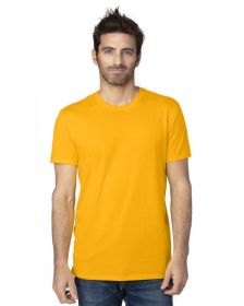 Threadfast Apparel 100A Unisex Ultimate CVC T-Shirt (Color: GOLD, size: 4XL)