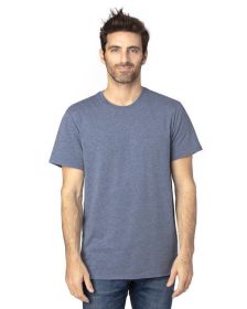 Threadfast Apparel 100A Unisex Ultimate CVC T-Shirt (Color: NAVY HEATHER, size: XL)