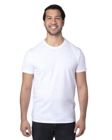 Threadfast Apparel 100A Unisex Ultimate CVC T-Shirt (Color: White, size: L)