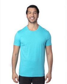 Threadfast Apparel 100A Unisex Ultimate CVC T-Shirt (Color: PACIFIC BLUE, size: XS)