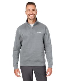 Columbia 1411621 Men's Hart Mountain Half-Zip Sweater (Color: CHARCOAL HEATHER, size: L)