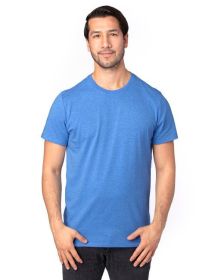 Threadfast Apparel 100A Unisex Ultimate CVC T-Shirt (Color: ROYAL HEATHER, size: 3XL)