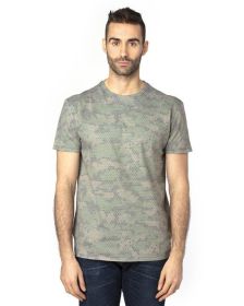 Threadfast Apparel 100A Unisex Ultimate CVC T-Shirt (Color: GREEN HEX CAMO, size: 2XL)