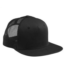 Big Accessories BX025 Surfer Trucker Cap (Color: BLACK/ BLACK)