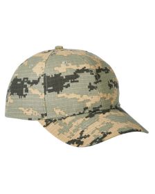 Big Accessories BX024 Structured Camo Hat (Color: RPSTP DG GR CAMO)