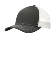 Port Authority Snapback Trucker Cap C112 (Color: Grey Steel/ White)