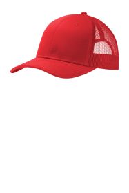 Port Authority Snapback Trucker Cap C112 (Color: True Red)