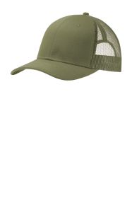 Port Authority Snapback Trucker Cap C112 (Color: Olive Drab Green)