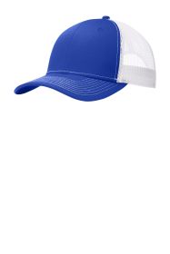 Port Authority Snapback Trucker Cap C112 (Color: True Royal/ White)