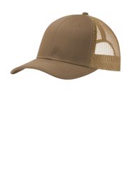 Port Authority Snapback Trucker Cap C112 (Color: Woodland Brown)