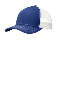 Port Authority Snapback Trucker Cap C112 (Color: Patriot Blue/ White)