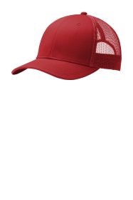 Port Authority Snapback Trucker Cap C112 (Color: Flame Red)