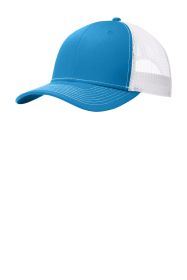 Port Authority Snapback Trucker Cap C112 (Color: Parcel Blue/ White)