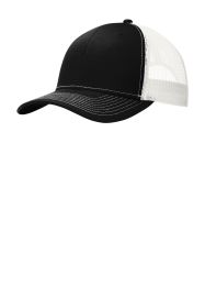 Port Authority Snapback Trucker Cap C112 (Color: Black/ White)