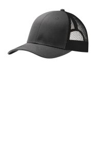 Port Authority Snapback Trucker Cap C112 (Color: Grey Steel/ Black)