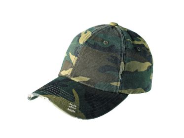 District Distressed Cap DT600 (Color: Military Camo)