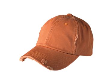 District Distressed Cap DT600 (Color: Burnt Orange)