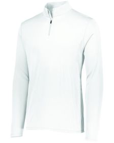 Augusta Sportswear 2785 Adult Attain Quarter-Zip Pullover (Color: White, size: S)