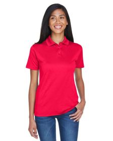 UltraClub 8404 Ladies' Cool & Dry Sport Polo (Color: Red, size: L)