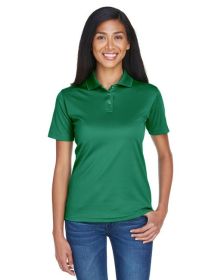 UltraClub 8404 Ladies' Cool & Dry Sport Polo (Color: FOREST GREEN, size: 3XL)