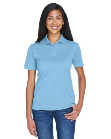 UltraClub 8404 Ladies' Cool & Dry Sport Polo (Color: COLUMBIA BLUE, size: M)