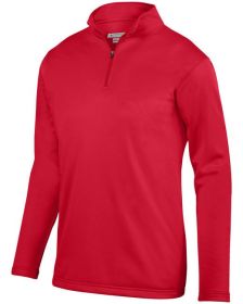 Augusta Sportswear AG5507 Adult Wicking Fleece Quarter-Zip Pullover (Color: Red, size: 2XL)