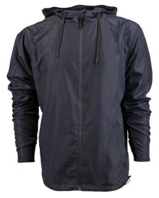 Burnside B9754 Lightweight Windbreaker (Color: NAVY, size: 3XL)