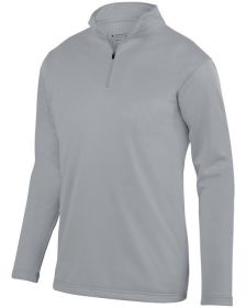 Augusta Sportswear AG5507 Adult Wicking Fleece Quarter-Zip Pullover (Color: ATHLETIC GREY, size: L)