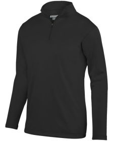 Augusta Sportswear AG5507 Adult Wicking Fleece Quarter-Zip Pullover (Color: Black, size: L)