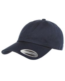 Yupoong 6245CM Adult Low-Profile Cotton Twill Dad Cap (Color: NAVY)