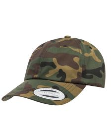 Yupoong 6245CM Adult Low-Profile Cotton Twill Dad Cap (Color: GREEN CAMO)