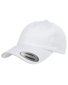 Yupoong 6245CM Adult Low-Profile Cotton Twill Dad Cap (Color: White)