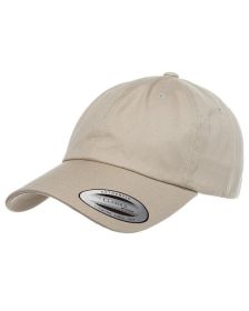 Yupoong 6245CM Adult Low-Profile Cotton Twill Dad Cap (Color: Khaki)