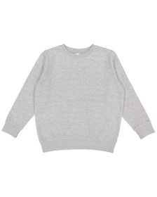 LAT 2225LA Youth Elevated Fleece Crew (Color: HEATHER, size: L)