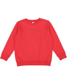 LAT 2225LA Youth Elevated Fleece Crew (Color: Red, size: XS)