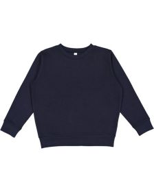 LAT 2225LA Youth Elevated Fleece Crew (Color: NAVY, size: L)