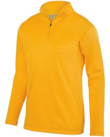 Augusta Sportswear AG5507 Adult Wicking Fleece Quarter-Zip Pullover (Color: GOLD, size: L)