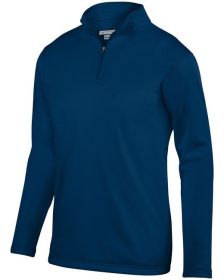 Augusta Sportswear AG5507 Adult Wicking Fleece Quarter-Zip Pullover (Color: NAVY, size: S)