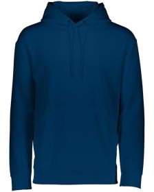 Augusta Sportswear 5505 Adult Wicking Fleece Hooded Sweatshirt (Color: NAVY, size: L)